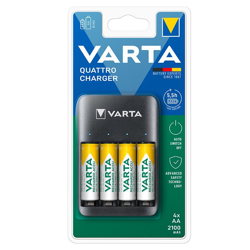 Acheter Chargeur Varta Usb + 4 Piles Aa -lr06 2100mah Sub Quatt Bon état - 14,96 € Chargeur Varta Usb + 4 Piles Aa -lr06 2100mah Sub Quatt Bon état - reconditionné disponible sur Electro Depot